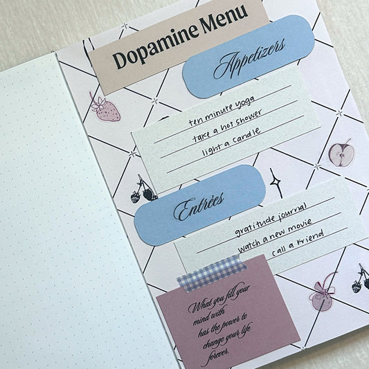 Dopamine Menu Journal Kit || Lifestyle Image