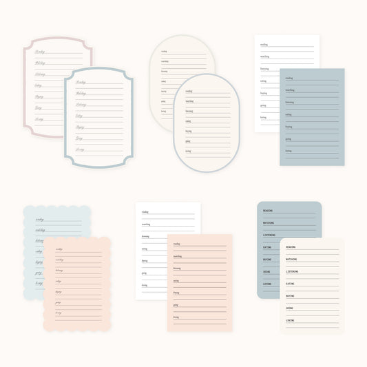 Monthly Recap Cards || Product Image
