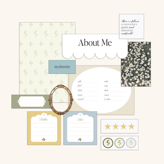 About Me Journal Kit || Product Image