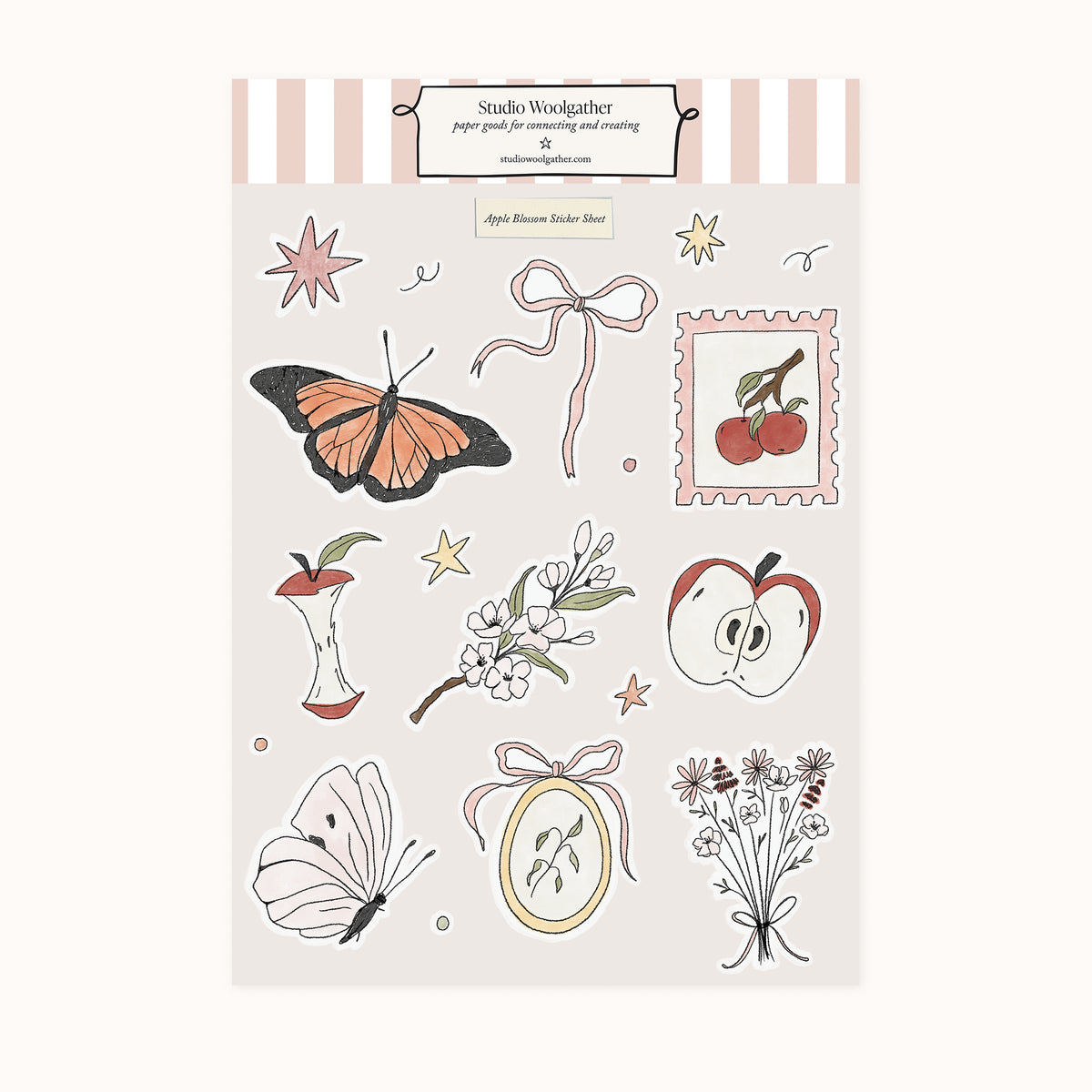 Apple Blossom Sticker Sheet