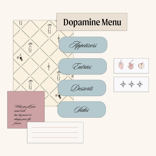 Dopamine Menu Journal Kit || Product Image