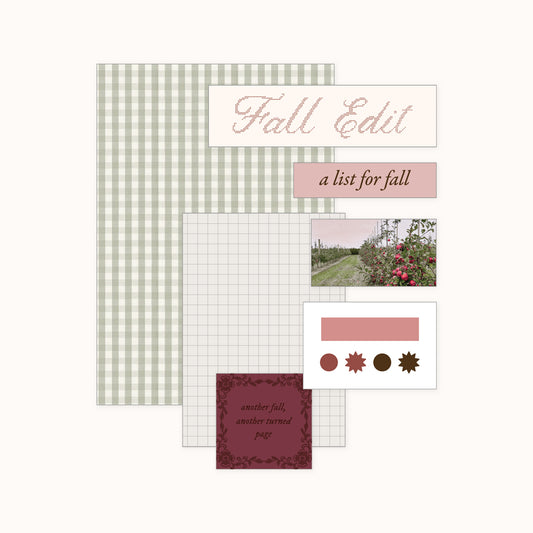 Fall Edit Journal Kit || Product Image