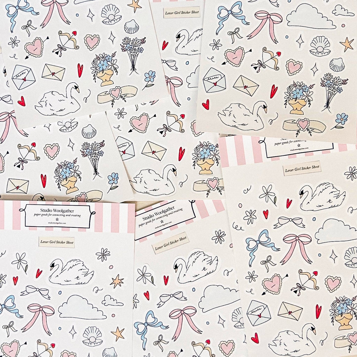 Lover Girl Sticker Sheet || Lifestyle Image 2
