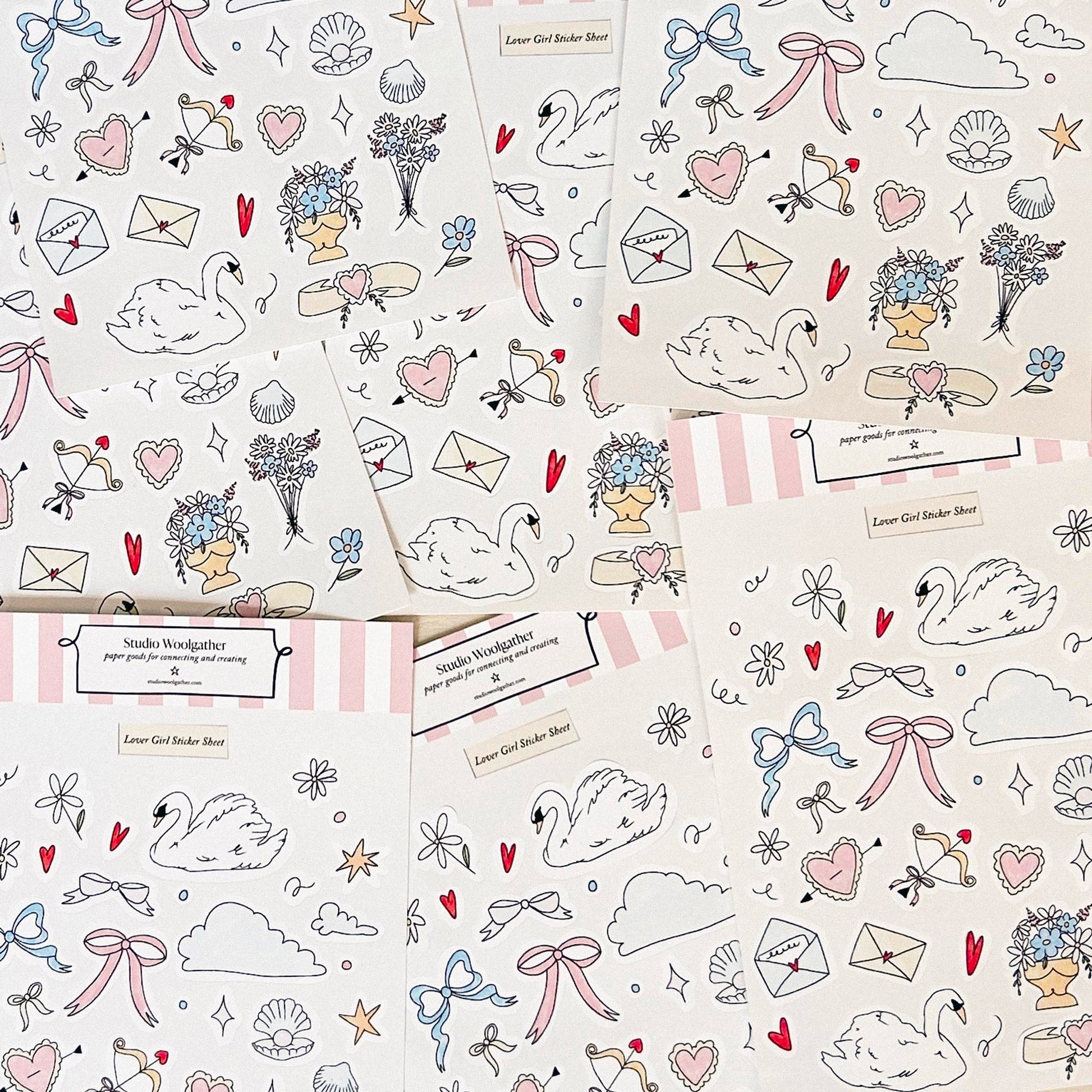 Lover Girl Sticker Sheet || Lifestyle Image 2