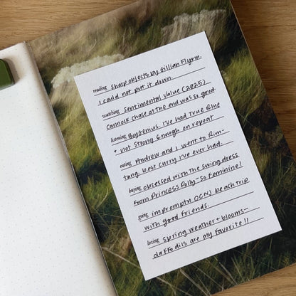 Monthly Recap Cards || Lifestyle Image